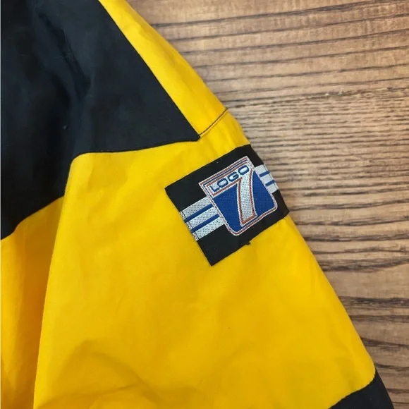 Vintage 90s Logo 7 Boston Bruins NHL Full Zip Hooded Jacket - Picture 10 of 11